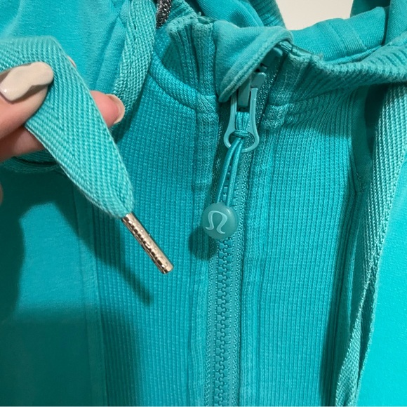 Lululemon Hooded Zip up Jacket Blue | Sz 6 - Picture 6 of 12
